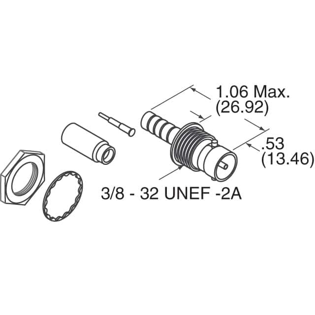 1274568-2 TE Connectivity AMP Connectors  Conjuntos de conectores coaxiales (RF)